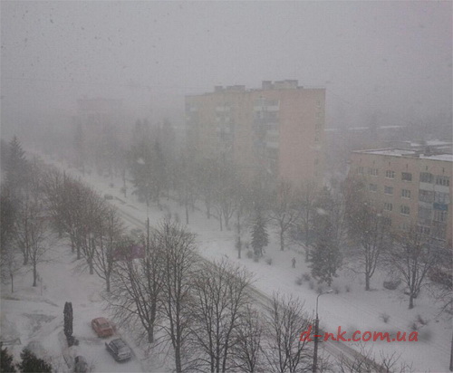 Снігопади на Західній Україні