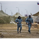 Люди в форме «Беркута» в Крыму.