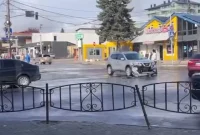 ДТП в Дрогобичі по вулиці П.Орлика поруч з автостанцією (Відео)