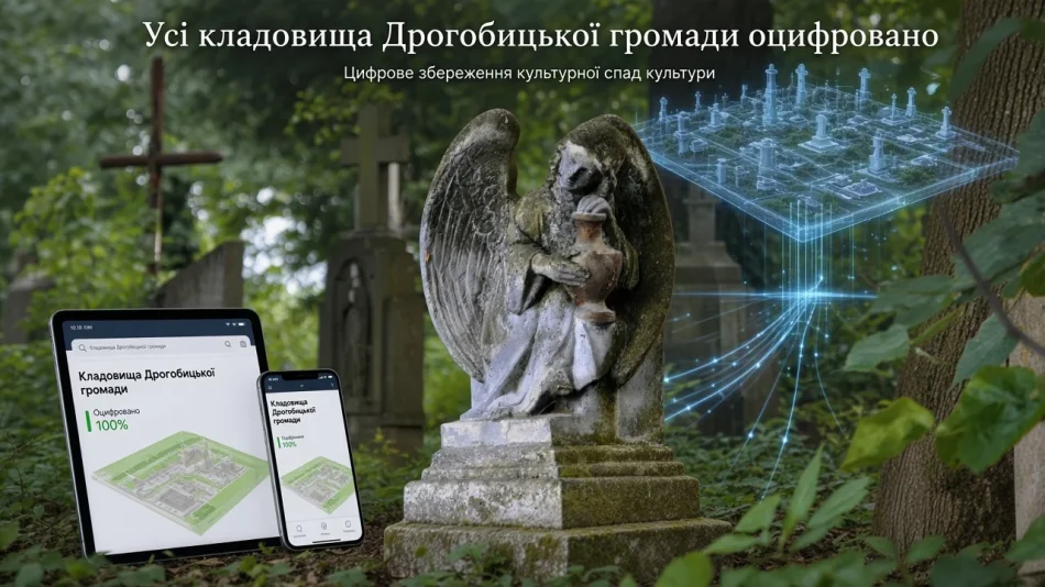 Усі кладовища Дрогобицької громади оцифровано