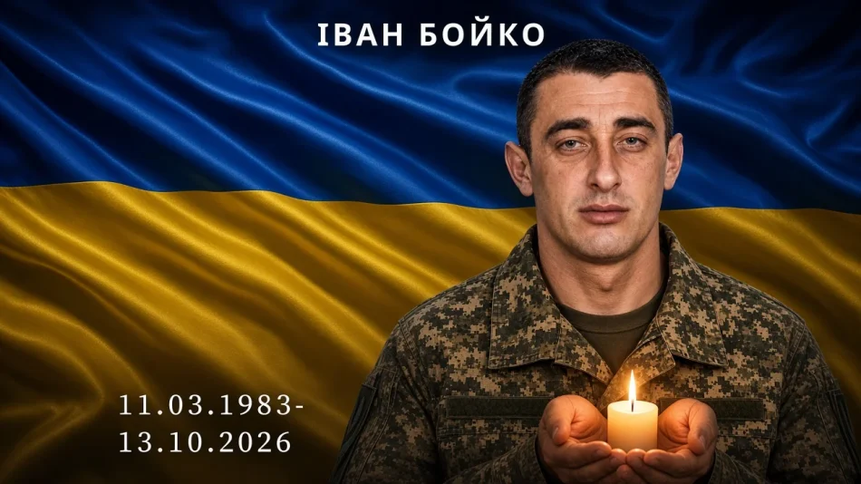 З сумом повідомляємо про смерть Воїна Івана Бойка з Борислава